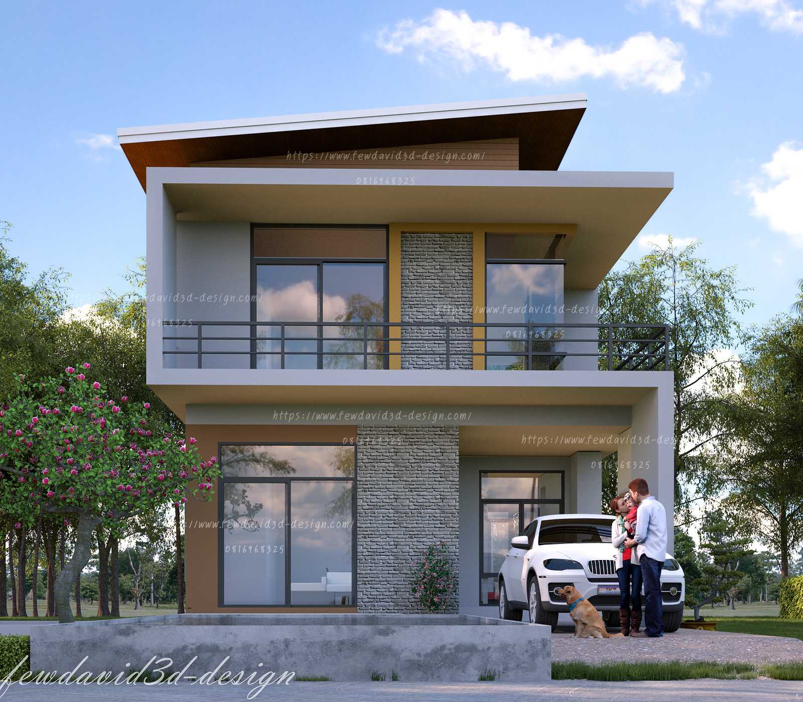 บ้านพักอาศัย2ชั้น อ.ประโคนชัย จ.บุรีรัมย์ อ.เพ็ญพักตร์ จันทร์วิเศษ รับออกแบบบ้าน โมเดิร์น