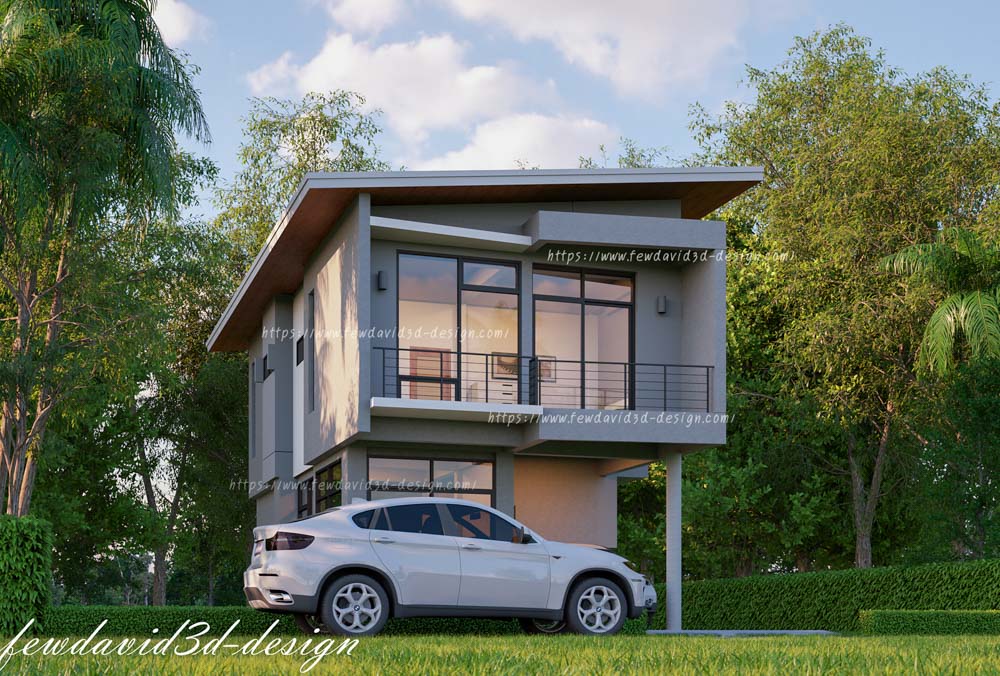 รับออกแบบบ้าน โมเดิร์น