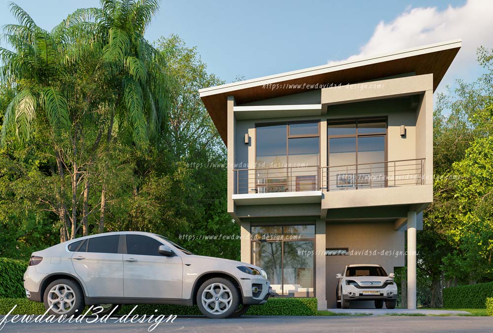 บ้านโมเดิร์น 2 ชั้น