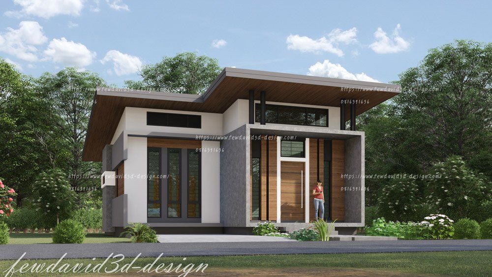 บ้านโมเดิร์น ชั้นเดียว