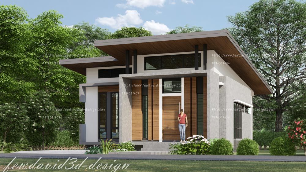 บ้านโมเดิร์น ชั้นเดียว