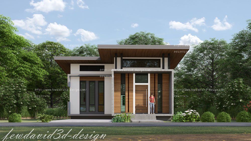 บ้านโมเดิร์น ชั้นเดียว