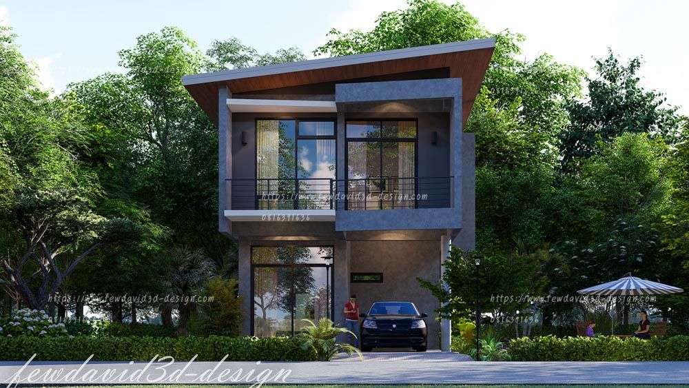 รับออกแบบบ้านโมเดิร์น