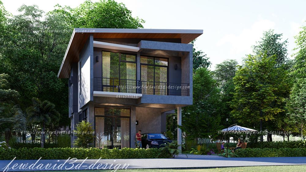 รับออกแบบบ้านโมเดิร์น