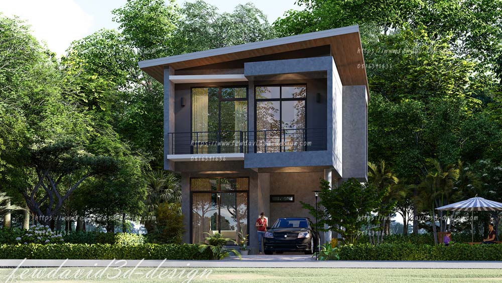 รับออกแบบบ้านโมเดิร์น
