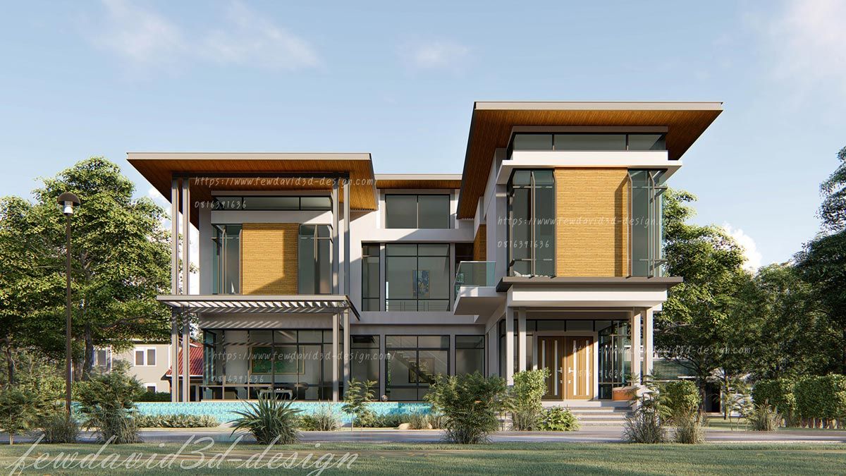 รับ ออกแบบ บ้าน โมเดิร์น