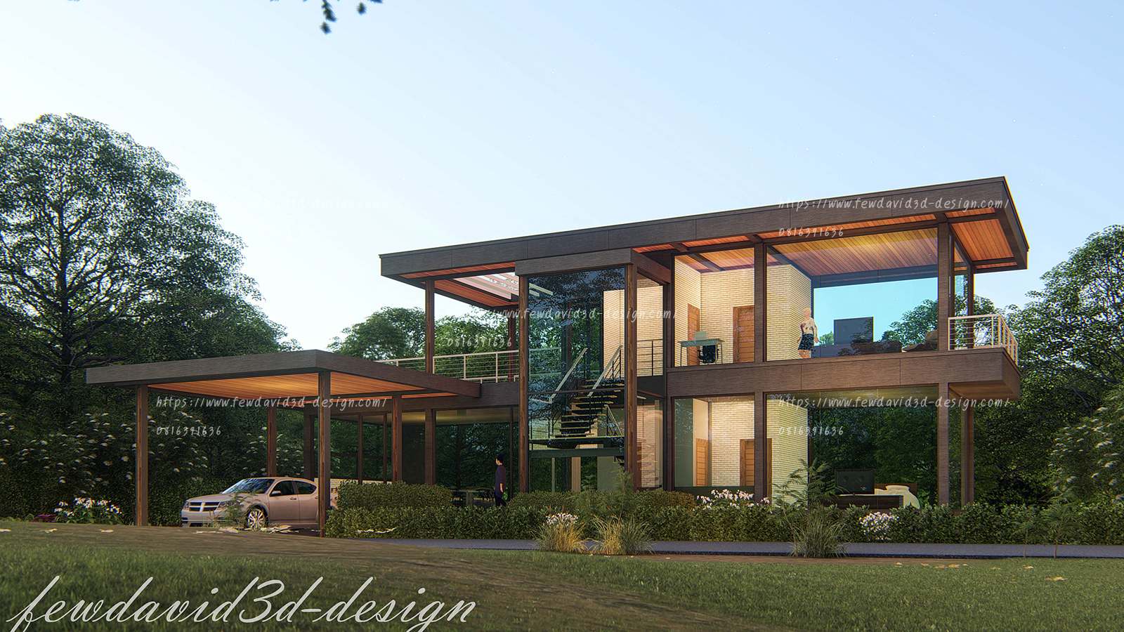 รับออกแบบบ้าน,บ้านโมเดิร์น,2ชั้น,เขาใหญ่,โมเดิร์นลอฟต์