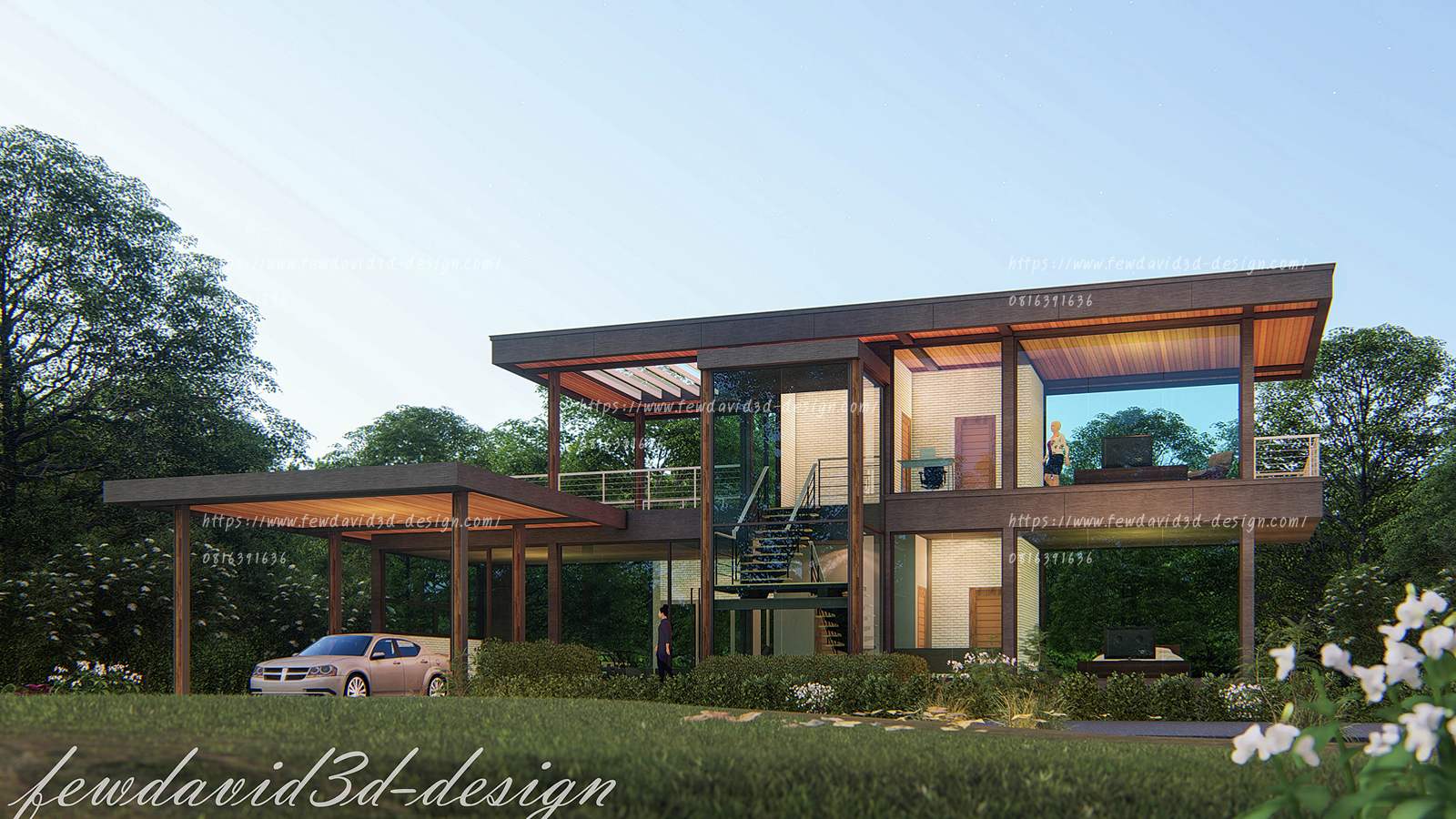 บ้านพักตากอากาศ 2ชั้น เขาใหญ่ นครราชสีมา คุณสุรภีฯ รับออกแบบบ้าน