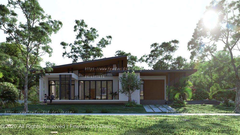 บ้านโมเดิร์นชั้นเดียว