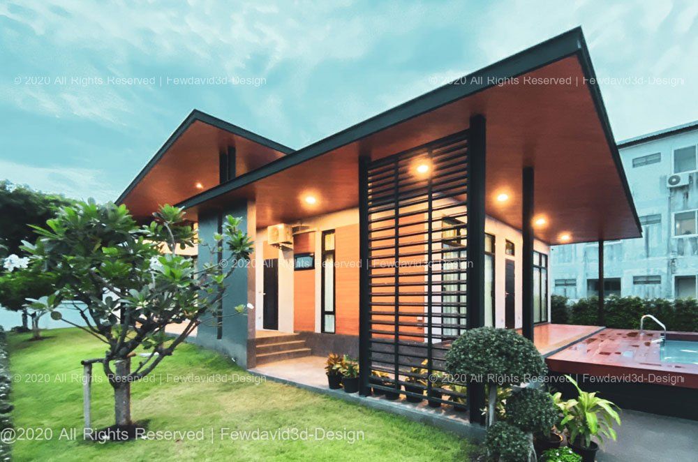 บ้านโมเดิร์นชั้นเดียว