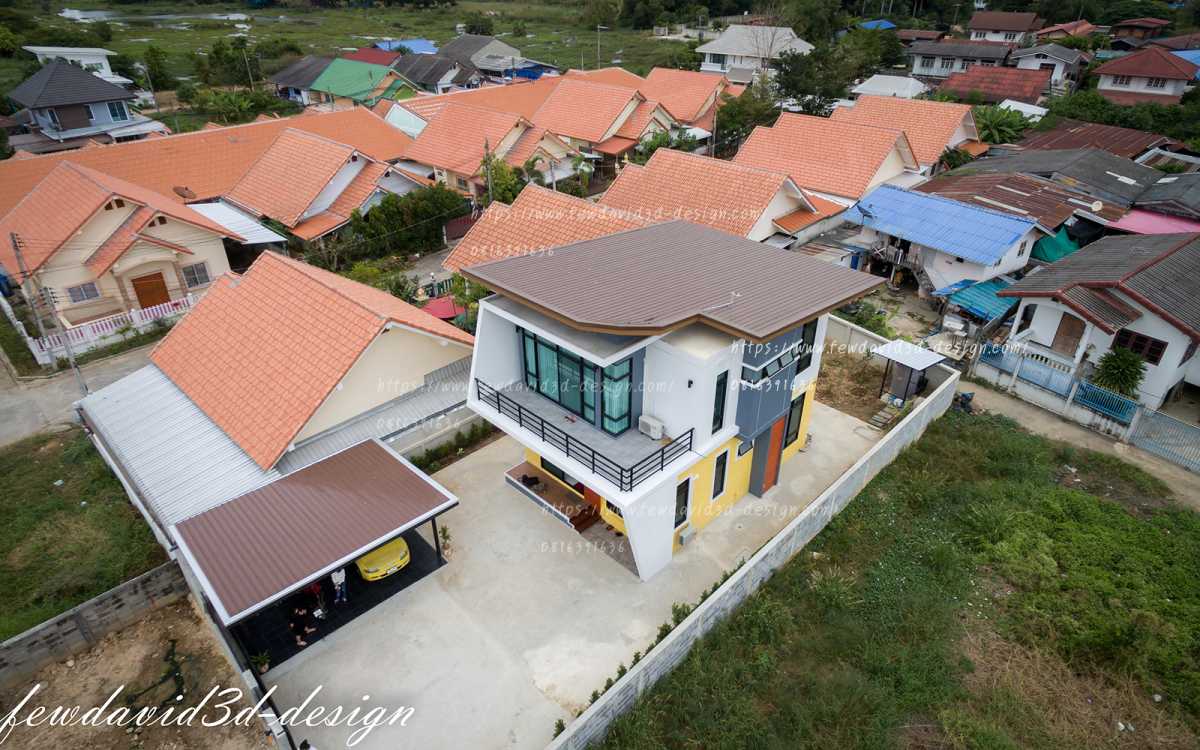 บ้านพักอาศัย2ชั้น อ.เมืองพิษณุโลก จ.พิษณุโลก รับออกแบบบ้าน