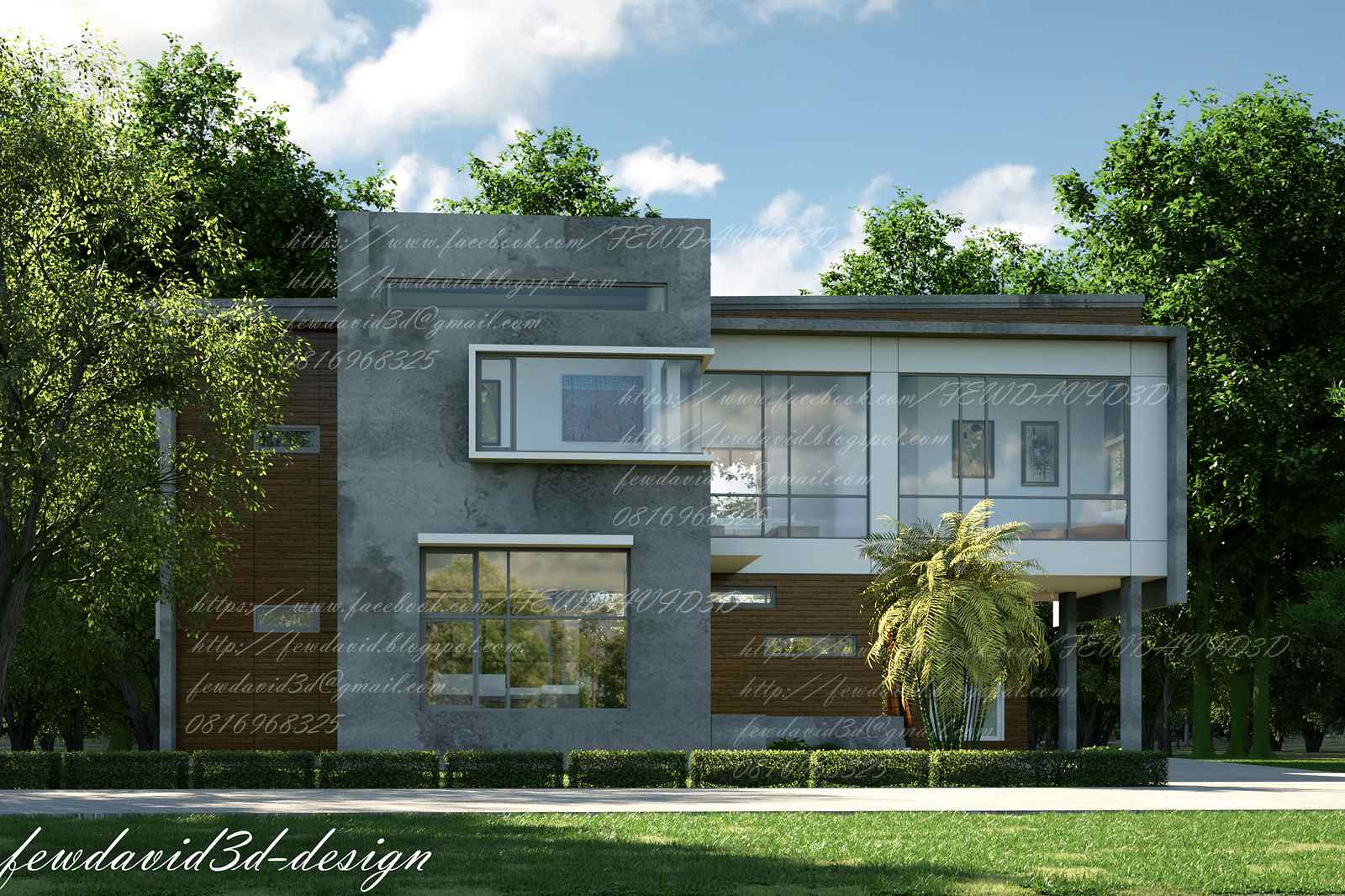 รับออกแบบบ้าน modern loft