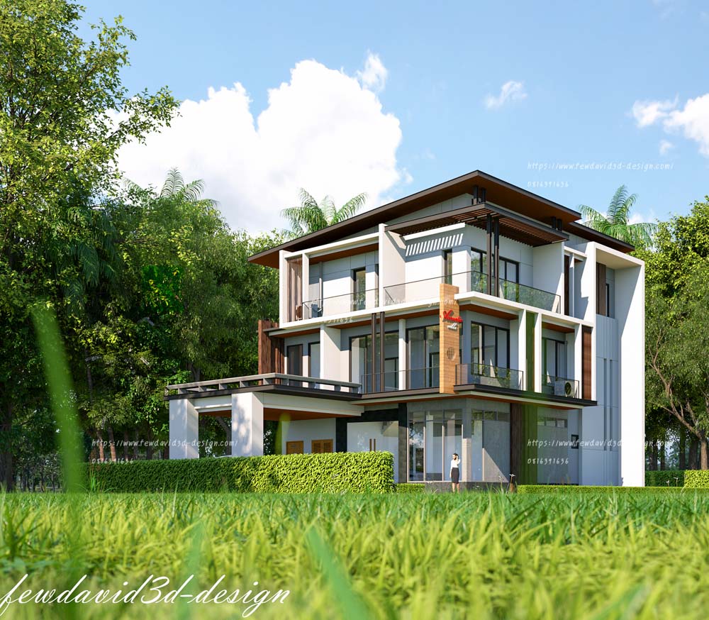 รับออกแบบ บ้าน 3 ชั้น
