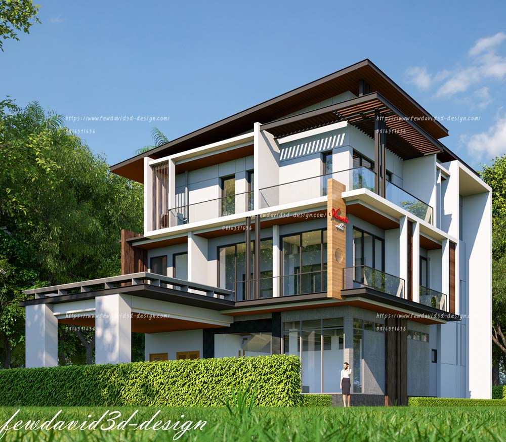  รับออกแบบ บ้าน 3 ชั้น