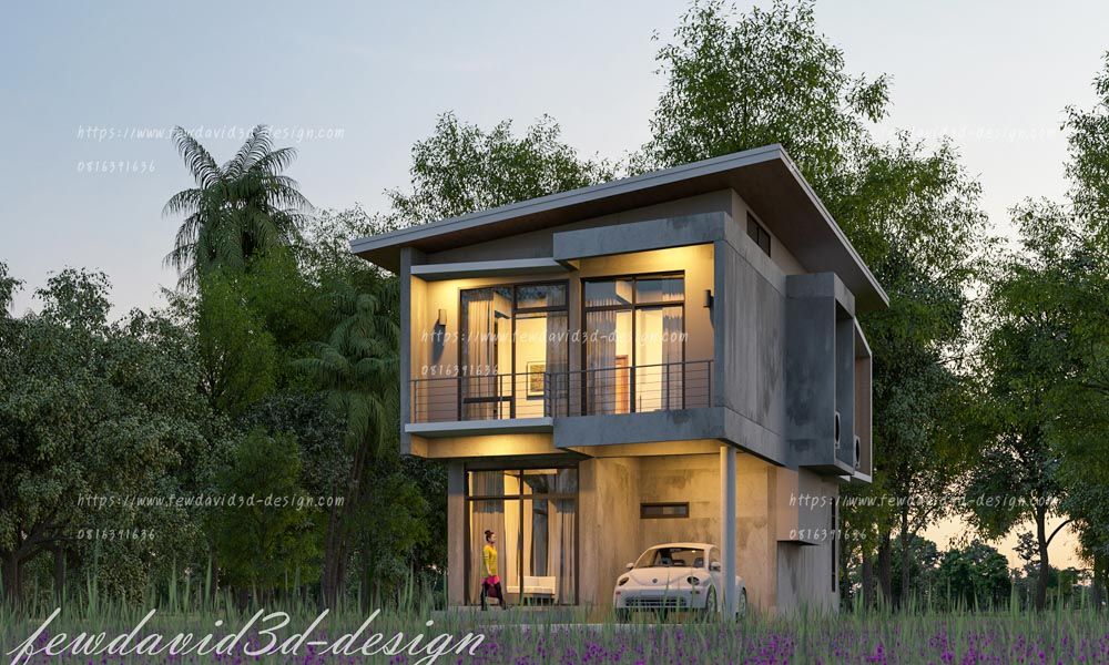 รับออกแบบบ้านโมเดิร์น