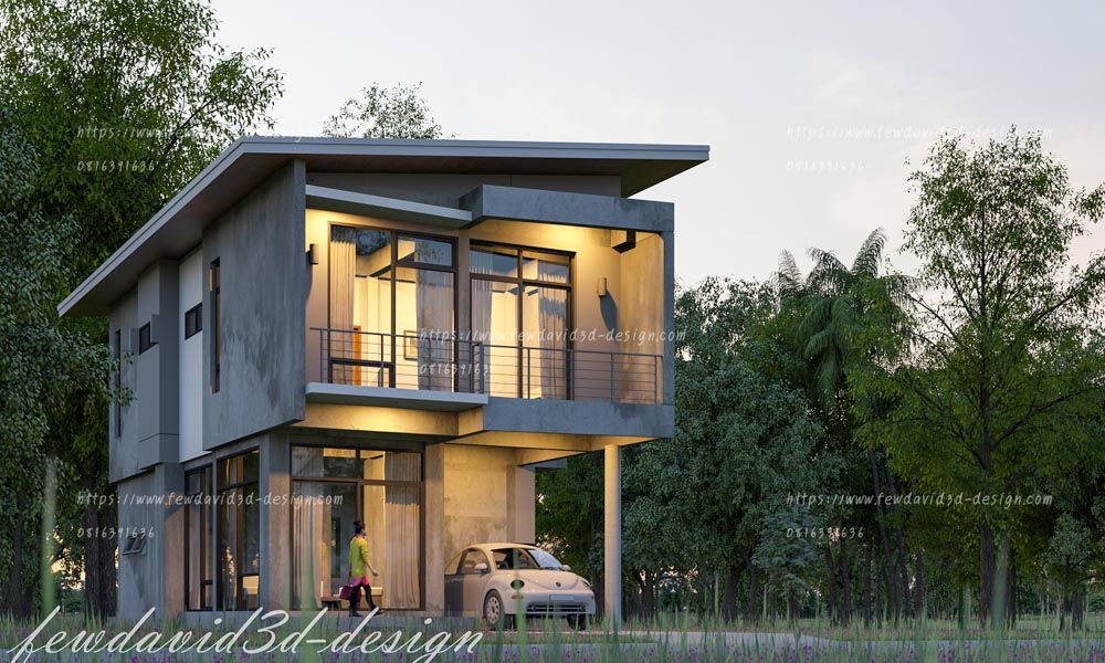 รับออกแบบบ้านโมเดิร์น