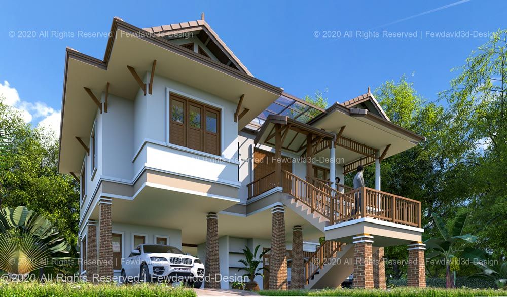 บ้านไทยประยุกต์ 2 ชั้น
