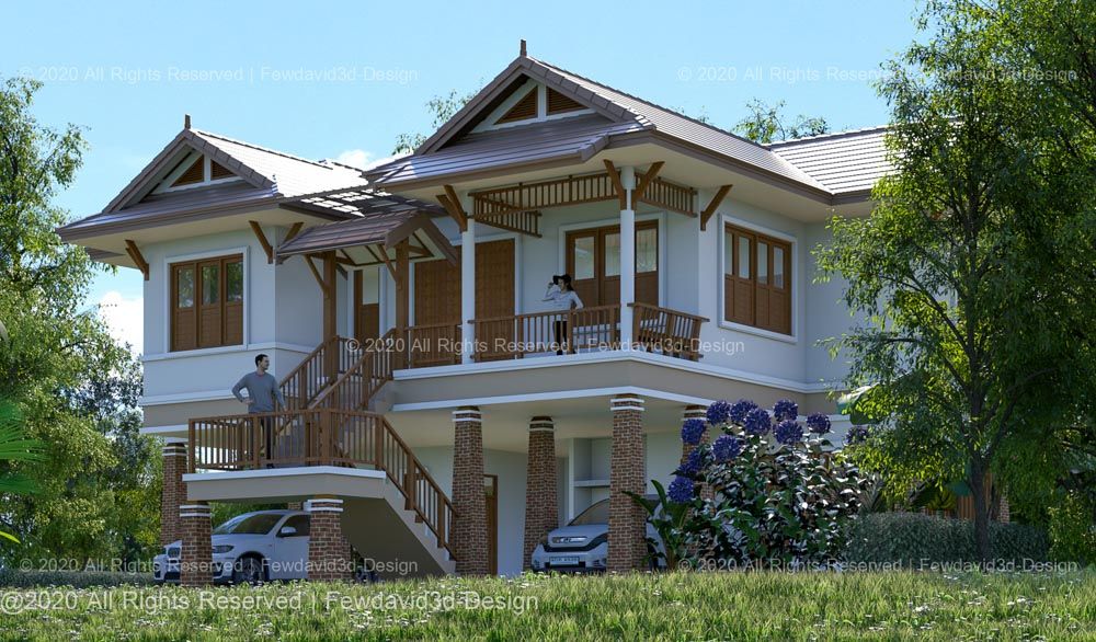 บ้านไทยประยุกต์ 2 ชั้น