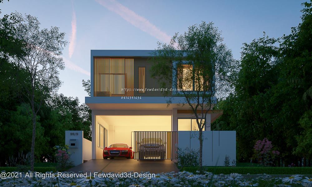 บ้านมินิมอล2ชั้น,รับออกแบบบ้าน