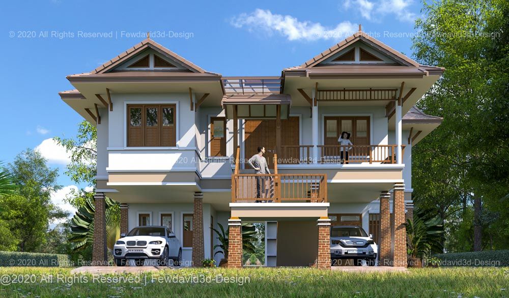 บ้านไทยประยุกต์ 2 ชั้น