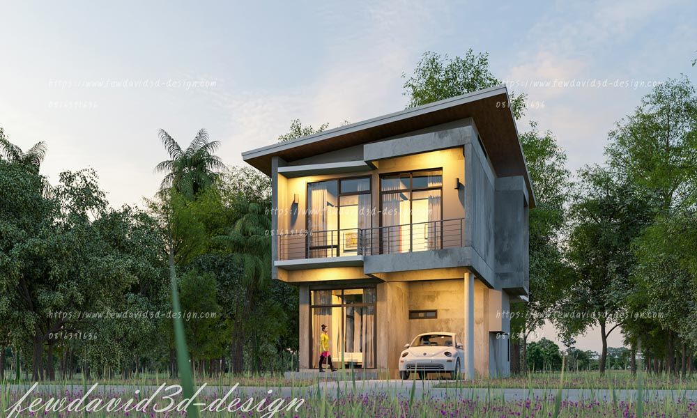 บ้านโมเดิร์น 2 ชั้น