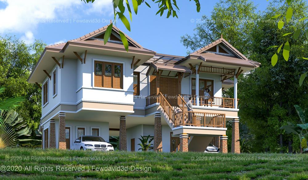บ้านไทยประยุกต์ 2 ชั้น