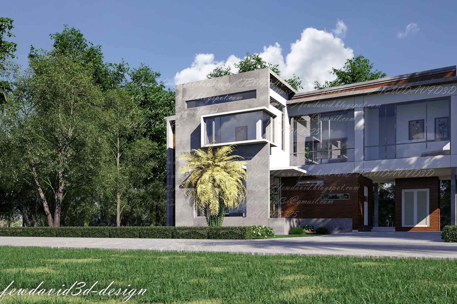 รับออกแบบบ้าน modern loft
