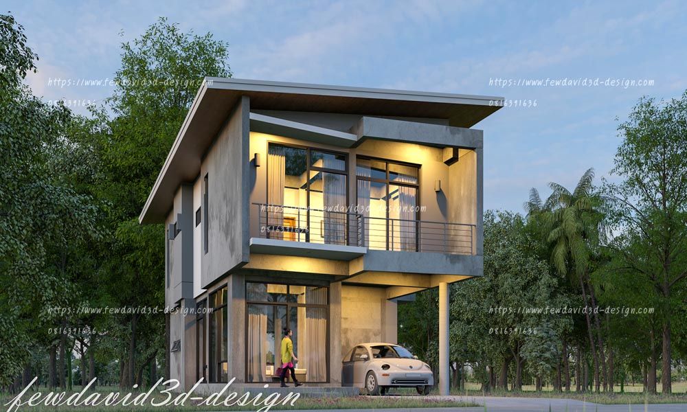 รับออกแบบบ้านโมเดิร์น