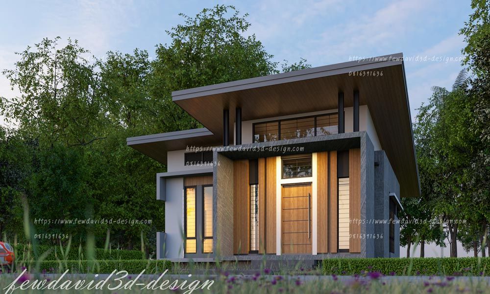 รับออกแบบบ้าน ชั้นเดียว โมเดิร์น