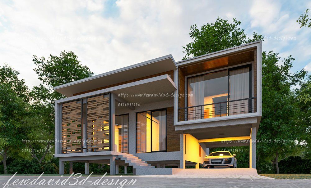 รับออกแบบบ้านชั้นครึ่ง