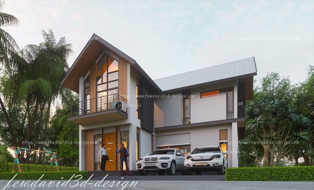 บ้าน2ชั้น,รับออกแบบบ้าน,โมเดิร์น