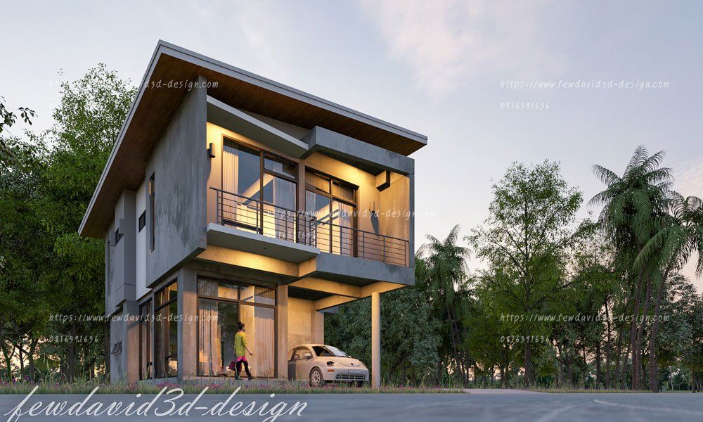 รับออกแบบบ้านโมเดิร์น