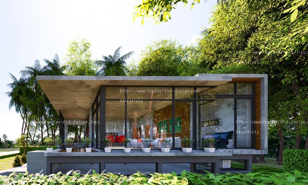 รับออกแบบบ้าน modern loft