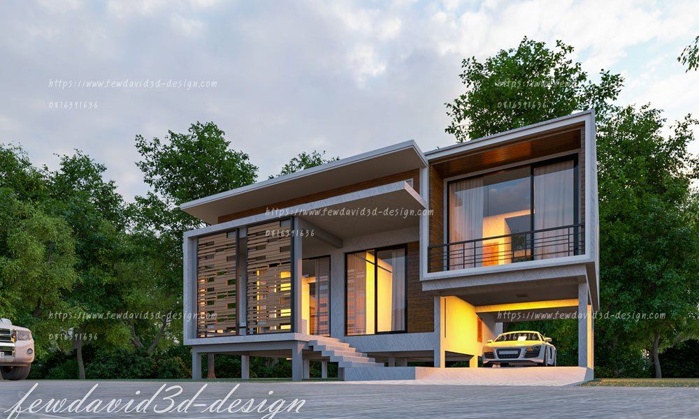 รับออกแบบบ้านชั้นครึ่ง