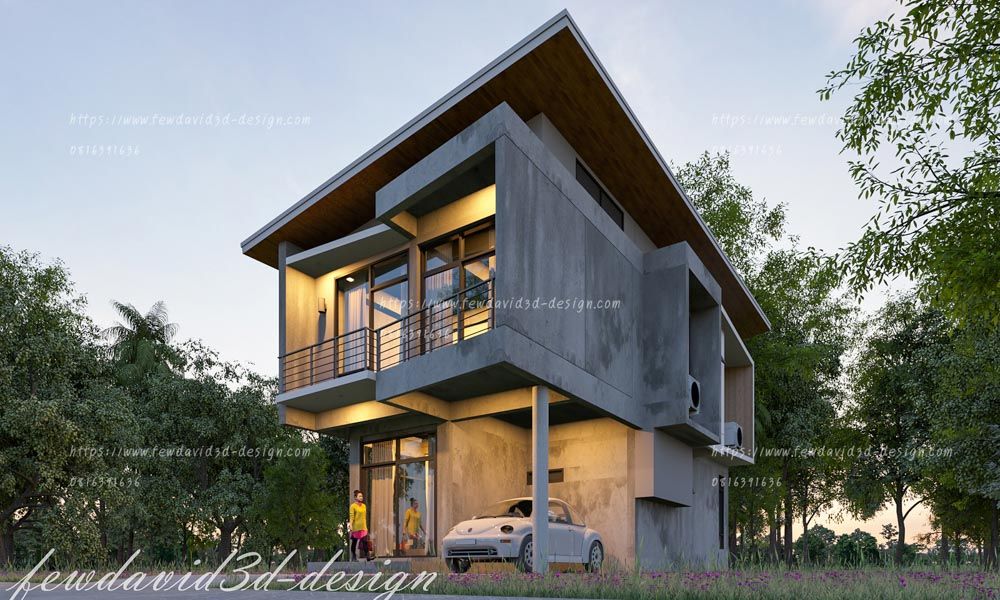รับออกแบบบ้านโมเดิร์น