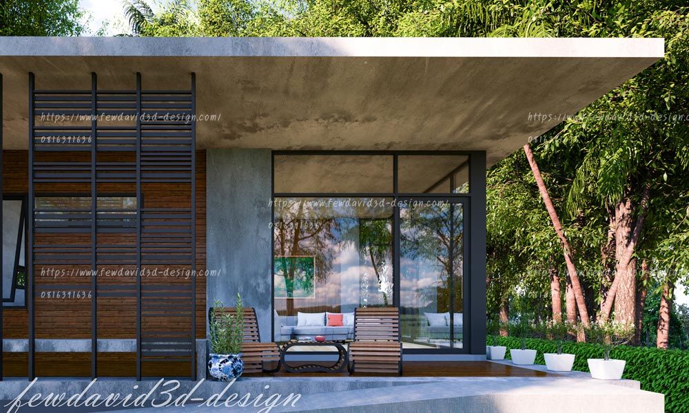 รับออกแบบบ้าน modern loft