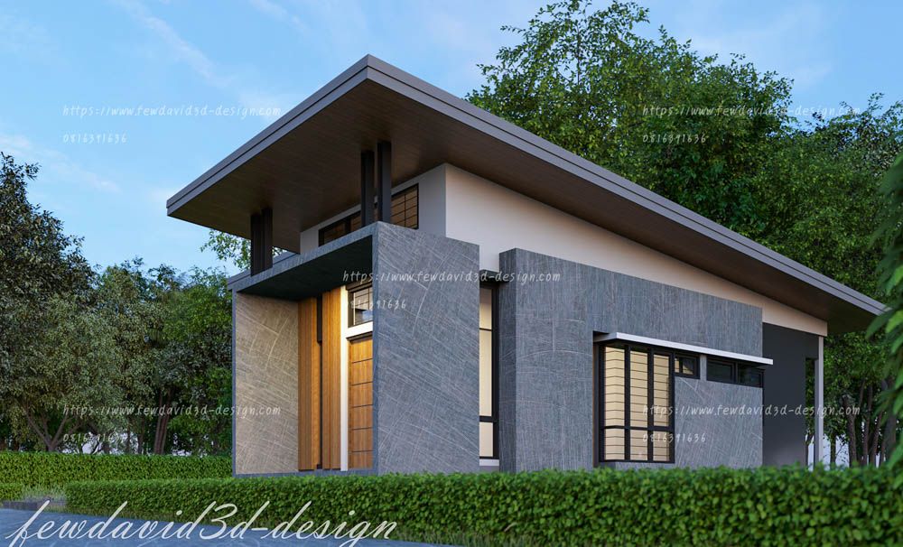 รับออกแบบบ้าน ชั้นเดียว โมเดิร์น