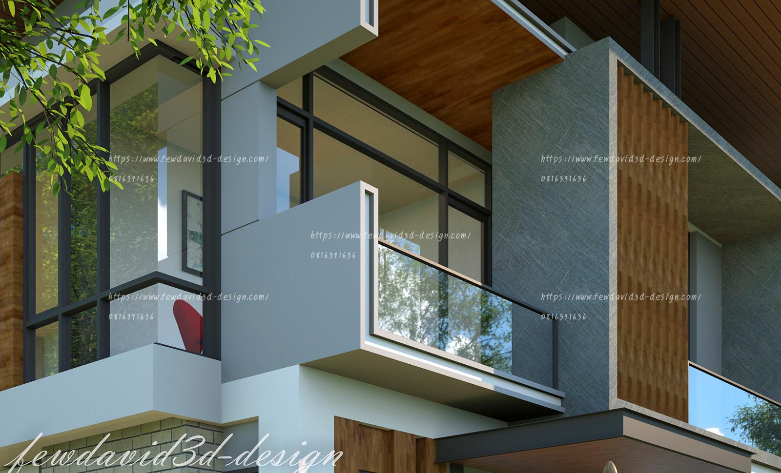 รับออกแบบบ้าน โมเดิร์น 2 ชั้น