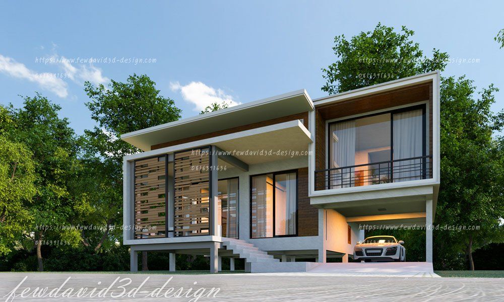 รับออกแบบบ้านชั้นครึ่ง