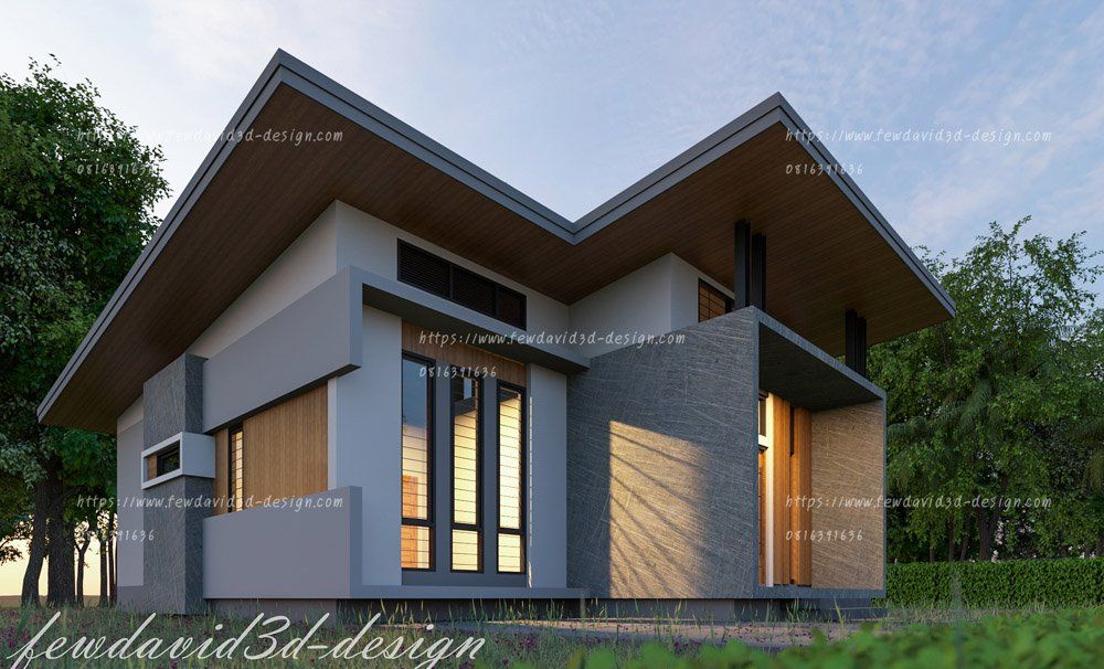 รับออกแบบบ้าน ชั้นเดียว โมเดิร์น