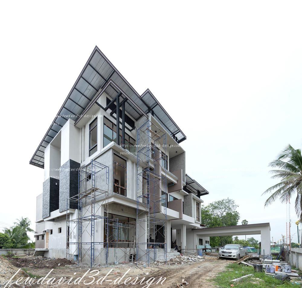 บ้านโมเดิร์น 3 ชั้น