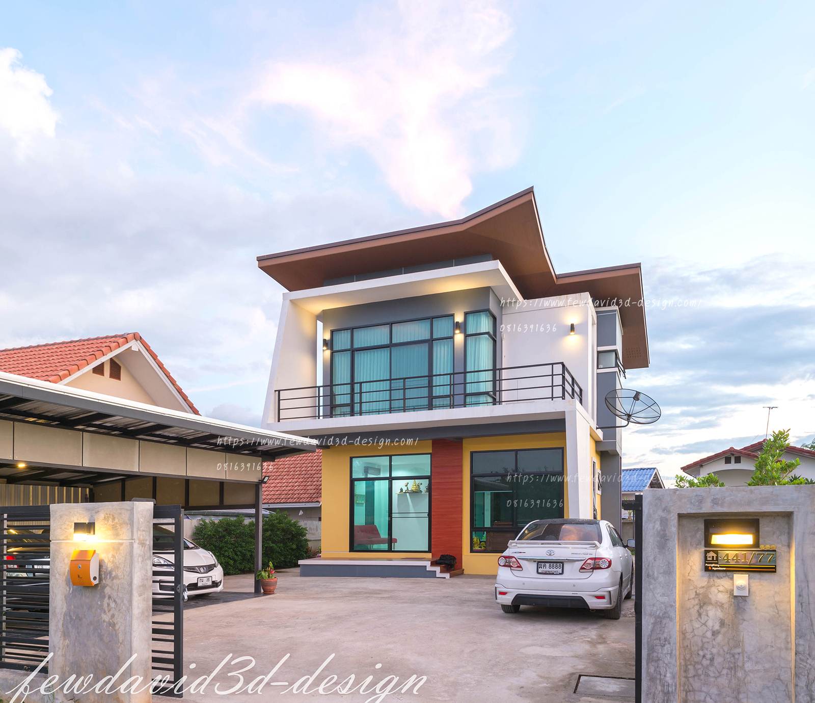 รับออกแบบบ้านโมเดิร์น