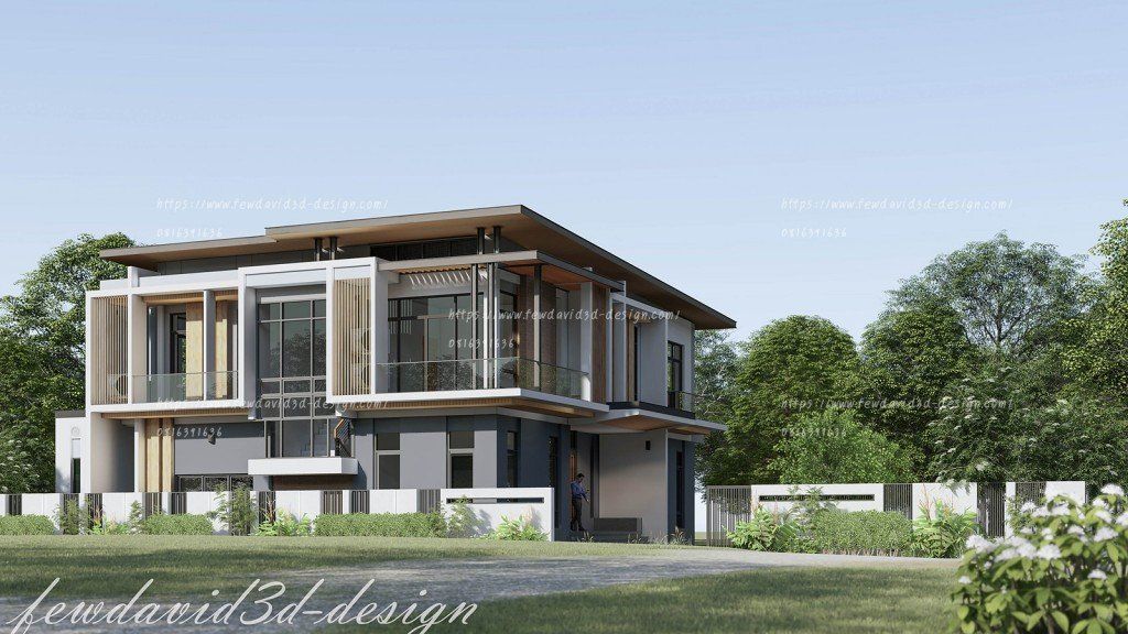 รับออกแบบบ้าน โมเดิร์น