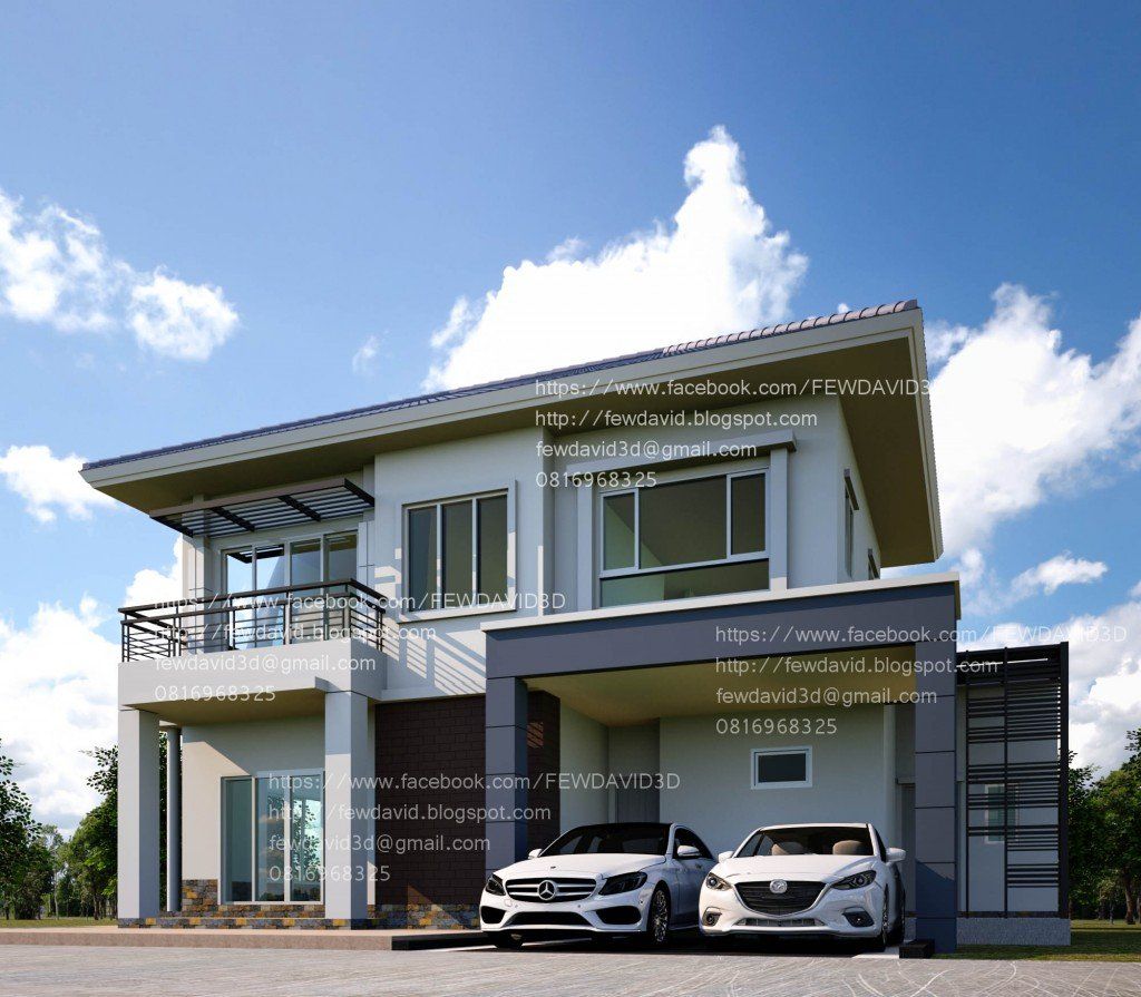ออกแบบต่อเติมบ้านพักอาศัย2ชั้น โครงการพร็อพเพอร์ตี้ เพอร์เฟค(ลาดกระบัง - สุวรรณภูมิ) ซ.ลาดกระบัง 20/1 ออกแบบต่อเติม