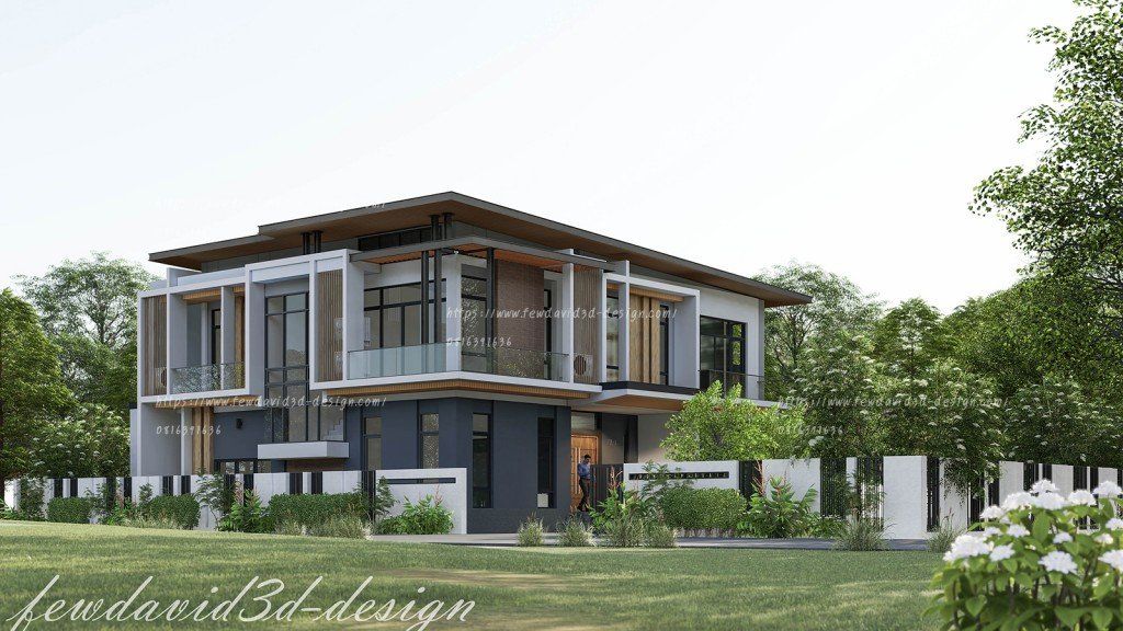 รับออกแบบบ้าน โมเดิร์น