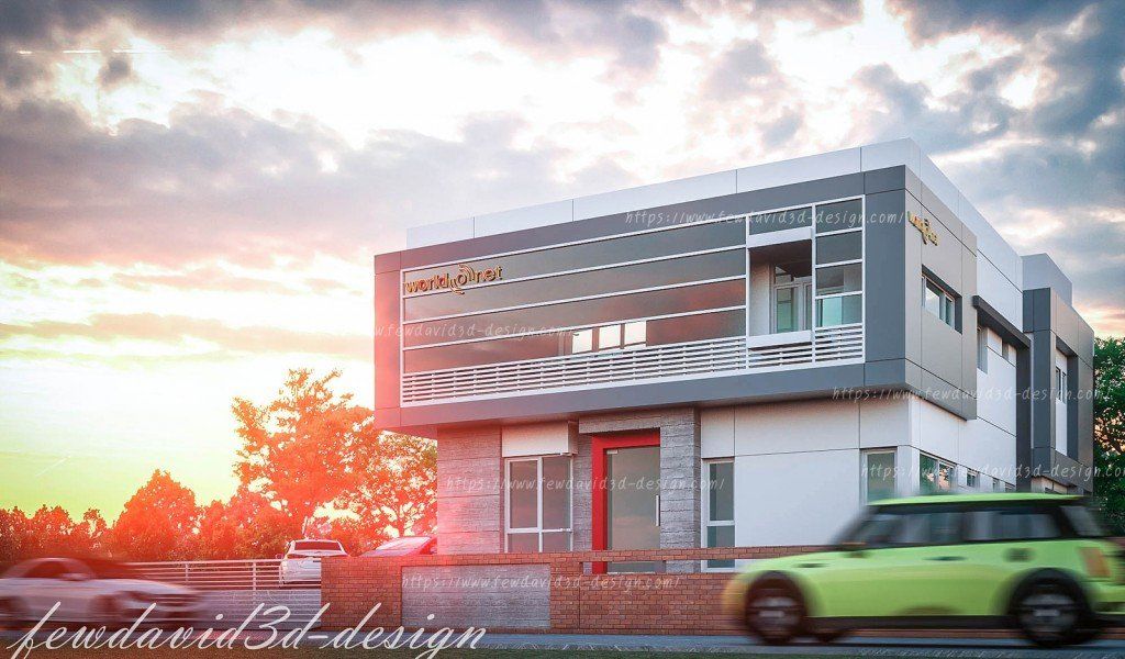 สำนักงานและบ้านพักอาศัย2ชั้น บริษัท เวิลด์ริง อินโฟร์เทคจำกัด