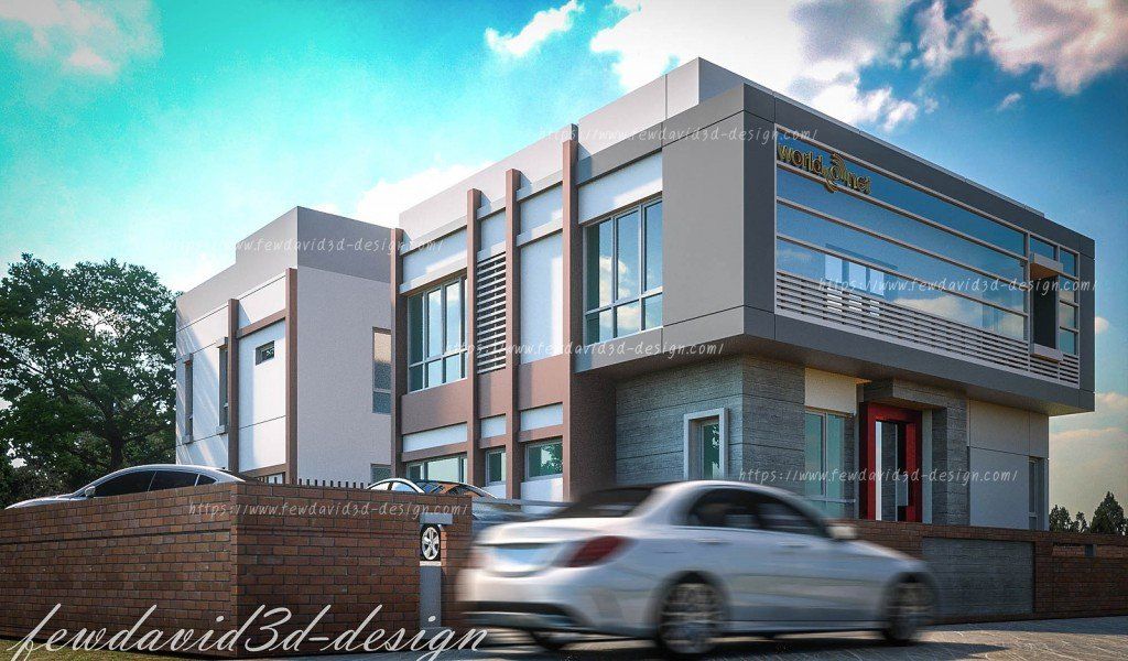 สำนักงานและบ้านพักอาศัย2ชั้น บริษัท เวิลด์ริง อินโฟร์เทคจำกัด