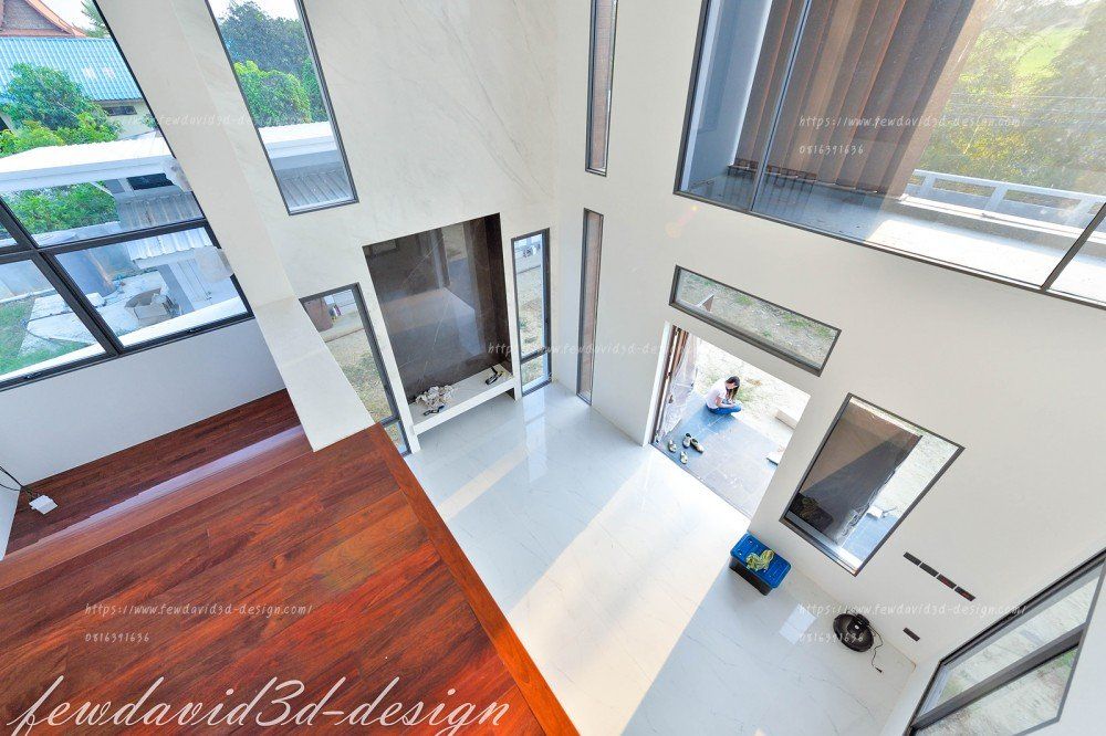 บ้านพักอาศัย 2ชั้น อ.วิเศษชัยชาญ จ.อ่างทอง รับออกแบบบ้านโมเดิร์น