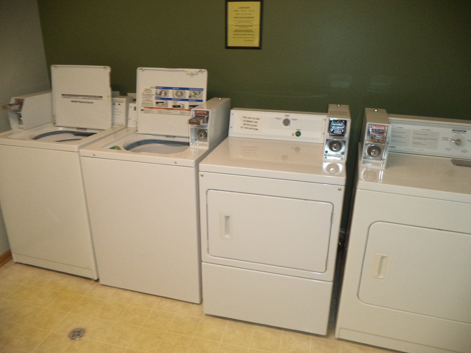 coin operated laundry machines