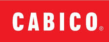 CABICO logo in white letters on a red background